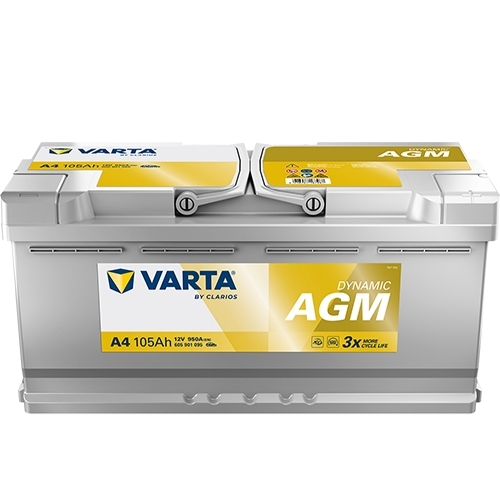 Varta 105 Ah Dynamic AGM – Start-Stop Sistemler İçin Üst Düzey Güç ve Dayanıklılık