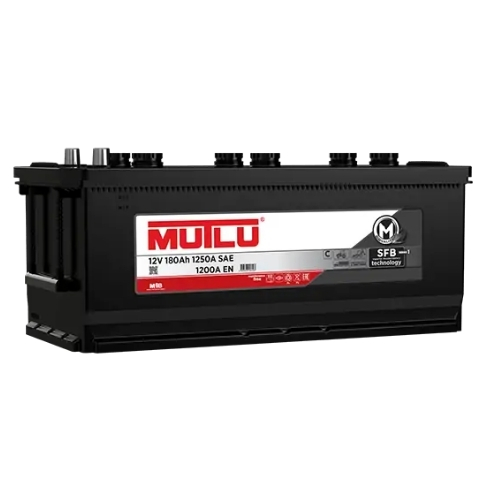 Mutlu Akü 180 Ah – Ağır Hizmet Tipi, Güçlü Marş ve Uzun Ömür