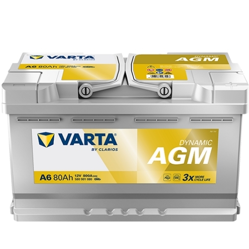 Varta Dynamic 80 Ah AGM – Start-Stop Sistemler İçin Üstün Performans ve Dayanıklılık