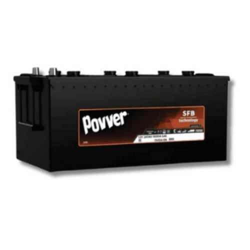 Povver 12V 225 Ah Akü – Yüksek Kapasite, Güçlü Marş ve Dayanıklı Performans